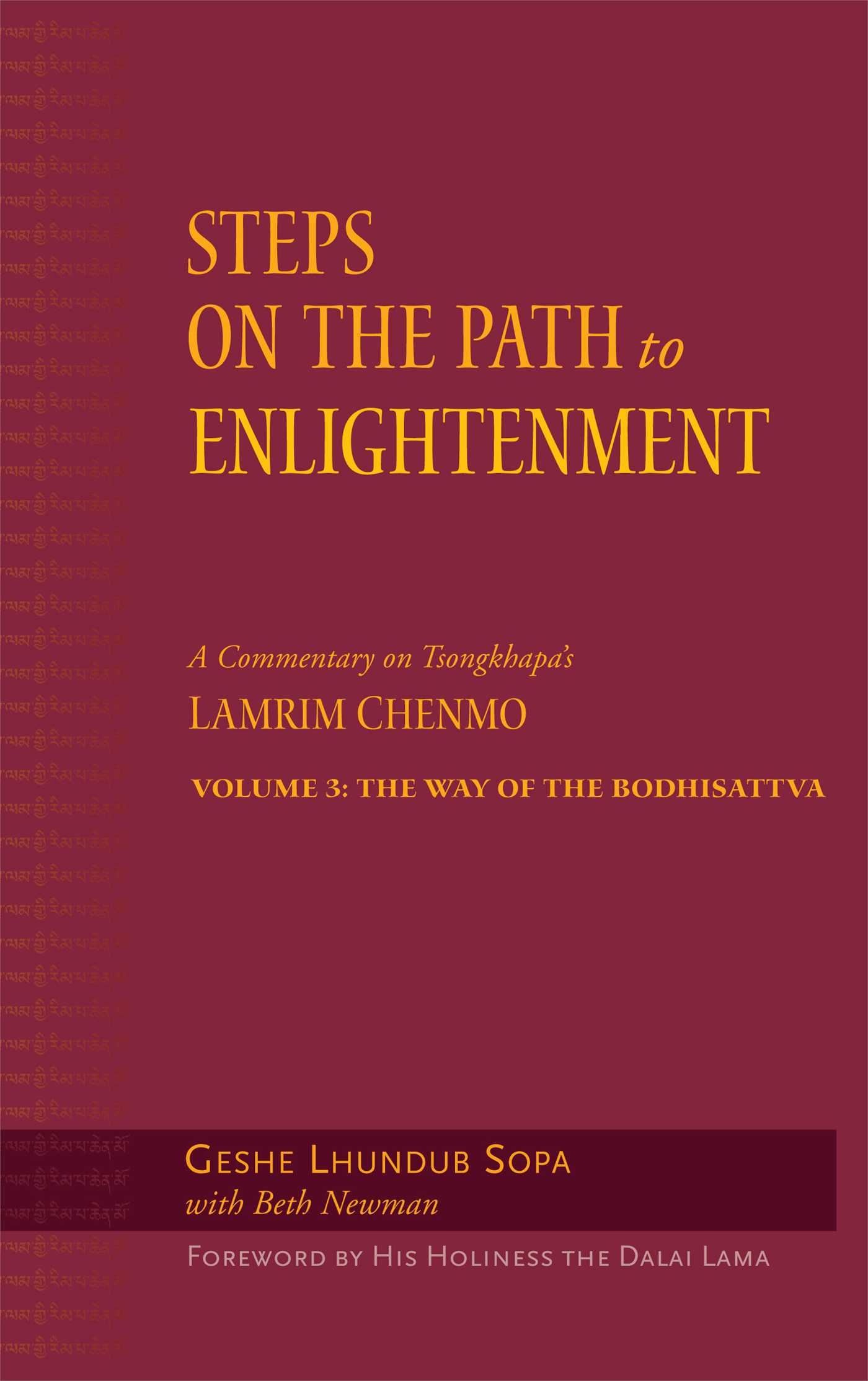 Steps on the Path to Enlightenment A Commentary on Tsongkhapa's Lamrim Chenmo, Volume 3: The Way of the Bodhisattva