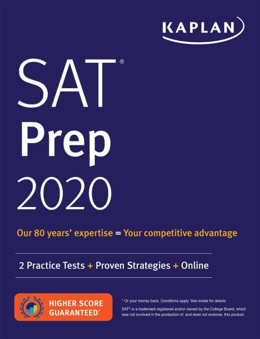 SAT Prep 2020: 2 Practice Tests + Proven Strategies + Online