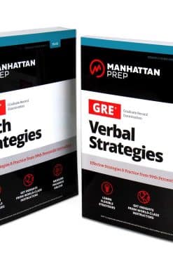 GRE Math & Verbal Strategies Set: Comprehensive Content Review & 6 Online Practice Tests from 99th Percentile Instructors