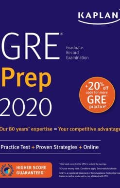 GRE Prep 2020: Practice Tests + Proven Strategies + Online