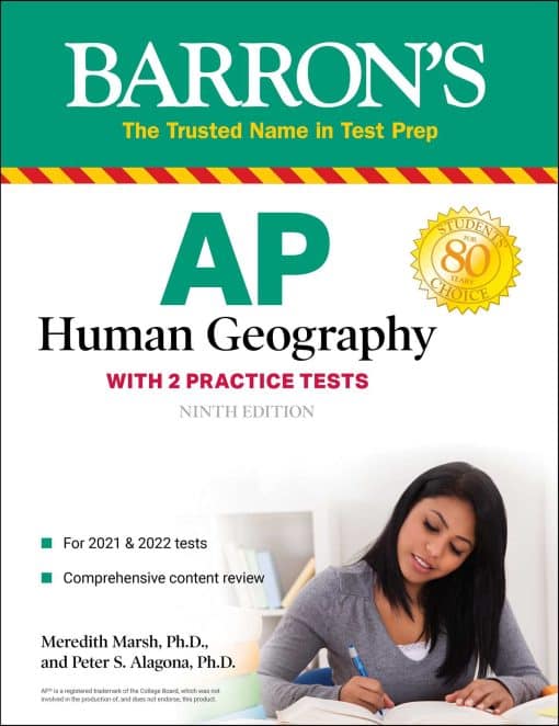 AP Human Geography: with 2 Practice Tests