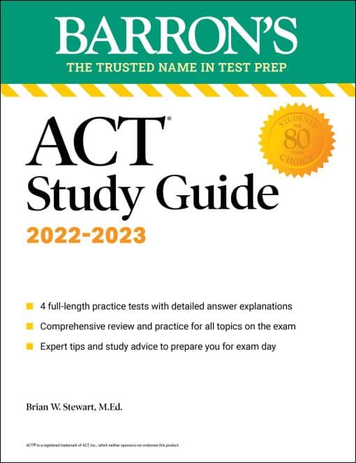 ACT Study Guide: with 4 practice tests