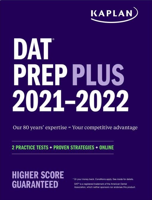 DAT Prep Plus 2021-2022: 2 Practice Tests Online + Proven Strategies