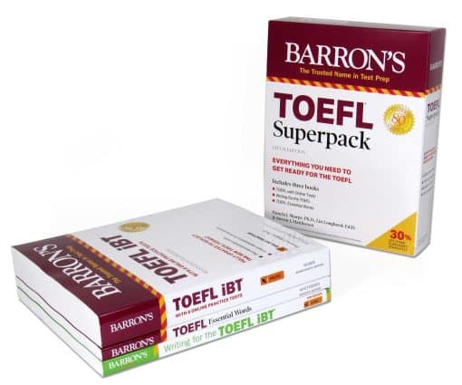 TOEFL Superpack: 3 Books + Practice Tests + Audio Online