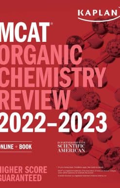 MCAT Organic Chemistry Review 2022-2023: Online + Book