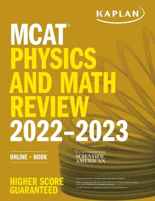 MCAT Physics and Math Review 2022-2023: Online + Book