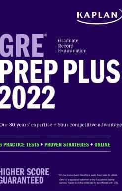 GRE Prep Plus 2022: 6 Practice Tests + Proven Strategies + Online