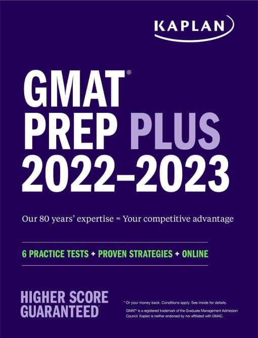 GMAT Prep Plus 20222023: 6 Practice Tests + Proven Strategies + Online