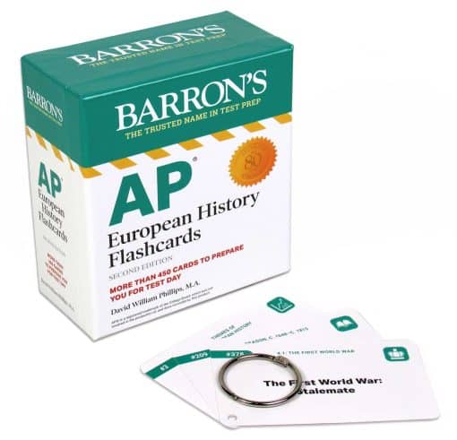 AP European History Flashcards, Second Edition: Up-to-Date Review + Sorting Ring for Custom Study