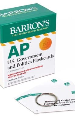 AP U.S. Government and Politics Flashcards, Fourth Edition:Up-to-Date Review + Sorting Ring for Custom Study