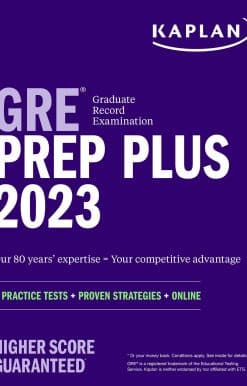 GRE Prep Plus 2023, Includes 6 Practice Tests, 1500+ Practice Questions + Online Access to a 500+ Question Bank and Video Tutorials