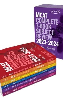 MCAT Complete 7-Book Subject Review 2023-2024, Set Includes Books, Online Prep, 3 Practice Tests