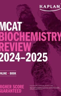 MCAT Biochemistry Review 2024-2025: Online + Book