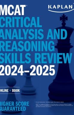 MCAT Critical Analysis and Reasoning Skills Review 2024-2025: Online + Book
