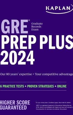 GRE Prep Plus 2024: 6 Practice Tests + Proven Strategies + Online