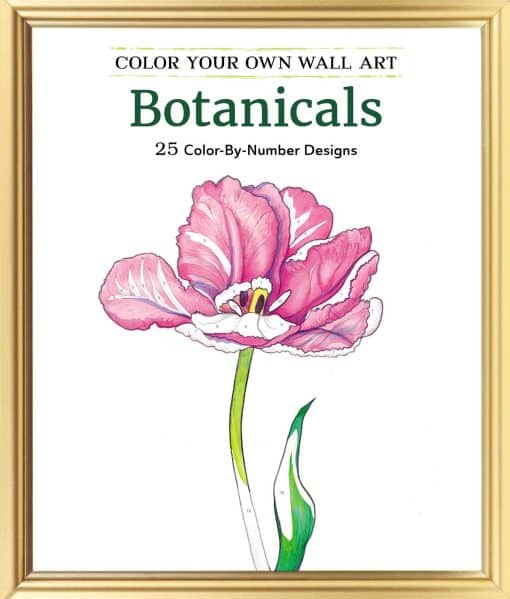 Color Your Own Wall Art Botanicals: 25 Color-By-Number Designs