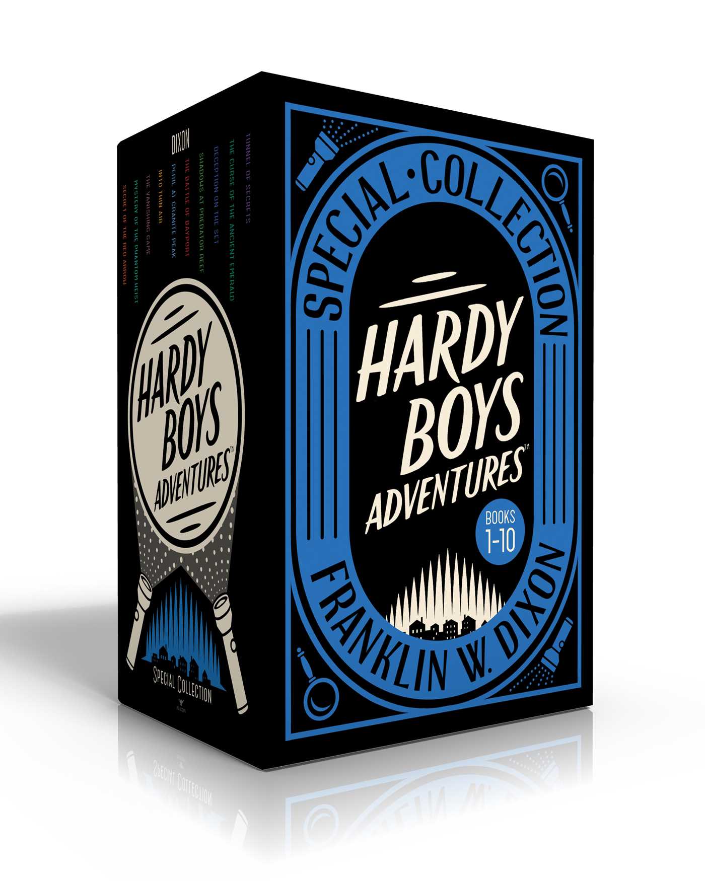 Hardy Boys Adventures Special Collection (Boxed Set): Secret of the Red Arrow; Mystery of the Phantom Heist; The Vanishing Game; Into Thin Air; Peril at Granite Peak; The Battle of Bayport; Shadows at Predator Reef; Deception on the Set; The Curse of the Ancient Emerald; Tunnel of Secrets