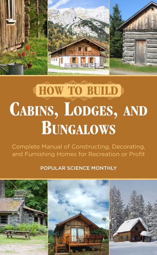 How to Build Cabins, Lodges, and Bungalows: Complete Manual of Constructing, Decorating, and Furnishing Homes for Recreation or Profit