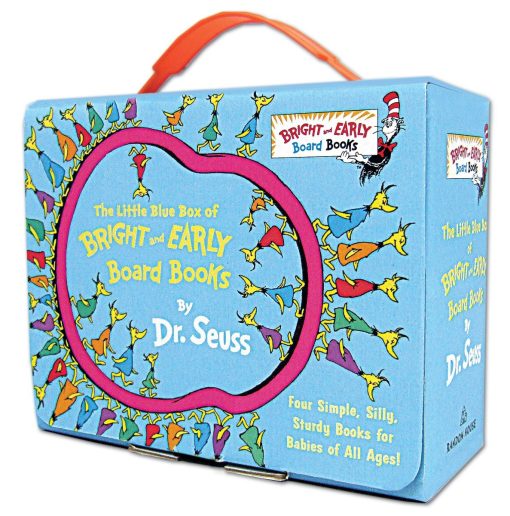 Hop on Pop; Oh, the Thinks You Can Think!; Ten Apples Up On Top!; The Shape of Me and Other Stuff: The Little Blue Boxed Set of 4 Bright and Early Board Books