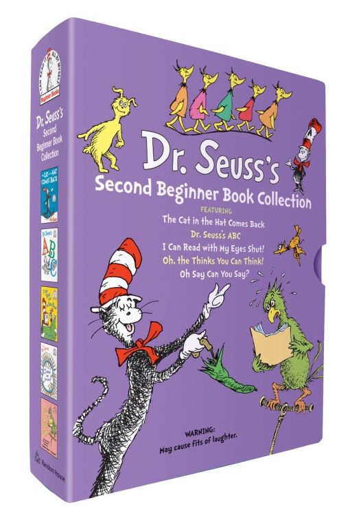 Dr. Seuss's Second Beginner Book Boxed Set Collection: The Cat in the Hat Comes Back; Dr. Seuss's ABC; I Can Read with My Eyes Shut!; Oh, the Thinks You Can Think!; Oh Say Can You Say?