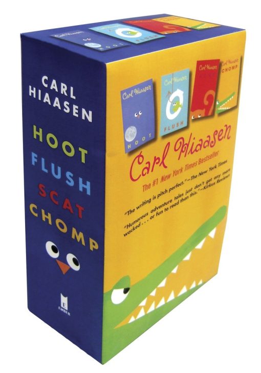 Hiaasen 4-Book Trade Paperback Box Set: Chomp; Flush; Hoot; Scat