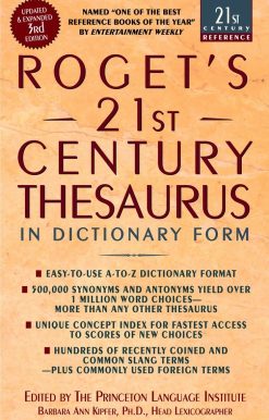 Roget's 21st Century Thesaurus, Third Edition
