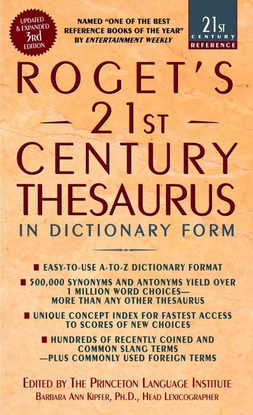 Roget's 21st Century Thesaurus, Third Edition