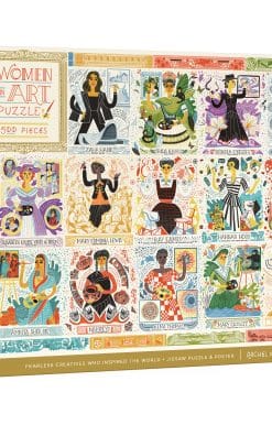 Women in Art Puzzle: Fearless Creatives Who Inspired the World 500-Piece Jigsaw Puzzle and Poster: Jigsaw Puzzles for Adults and Jigsaw Puzzles for Kids