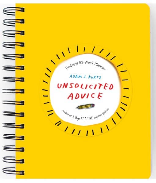 Undated 52 Week Planner: Unsolicited Advice Planner