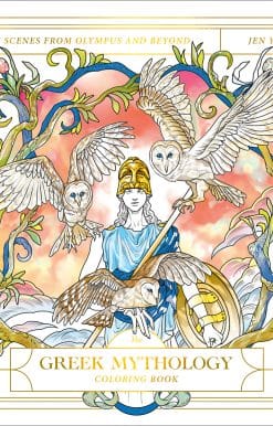 Epic Scenes from Olympus and Beyond: The Greek Mythology Coloring Book