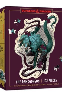 Dungeons & Dragons Mini Shaped Jigsaw Puzzle: The Demogorgon Edition: 102-Piece Collectible Puzzle for All Ages