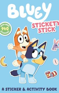 with over 140 stickers: Bluey: Stickety Stick: A Sticker & Activity Book