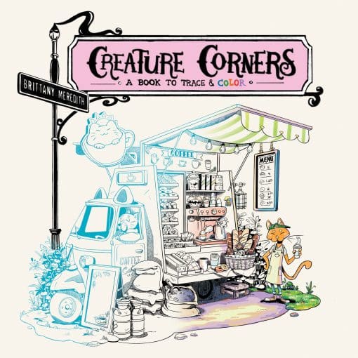 A Book to Trace and Color: Creature Corners