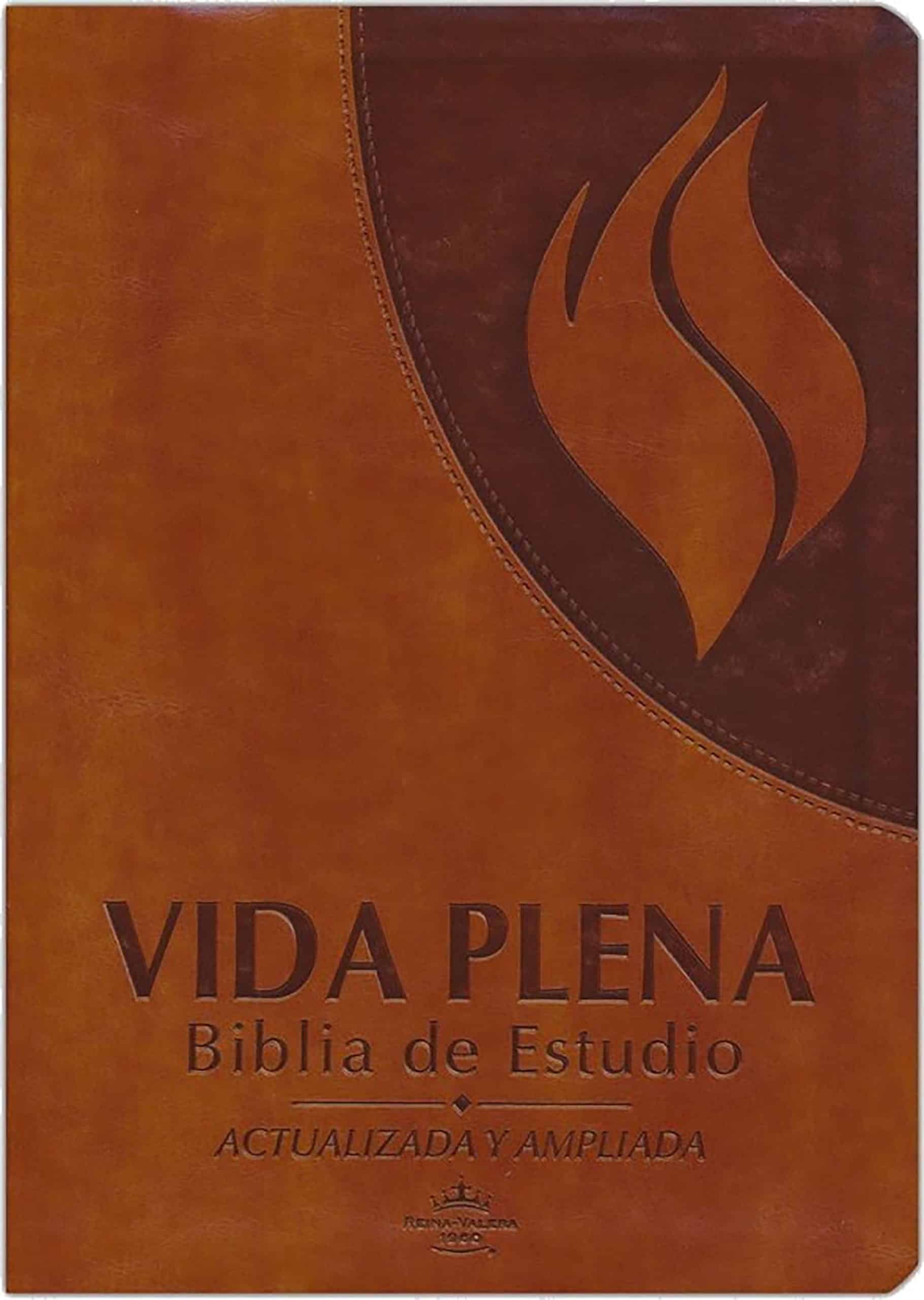 9780736106023 RVR 1960 Vida Plena Biblia de Estudio símil piel marrón / Fire Bible Brown Imita tion Leather