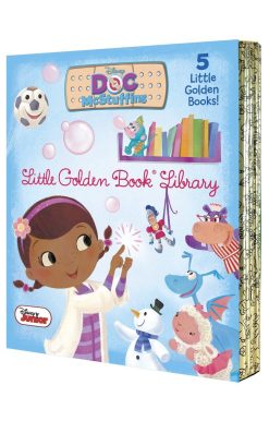 Doc McStuffins Little Golden Book Library (Disney Junior: Doc McStuffins): As Big as a Whale; Snowman Surprise; Bubble-rific!; Boomer Gets His Bounce Back;  A Knight in Sticky Armor