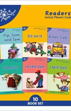 Phonic Books Dandelion Readers Set 3 Units 1-10 Sit on It (Alphabet Code Blending 4 and 5 Sound Words): Decodable Books for Beginner Readers Alphabet Code Blending 4 and 5 Sound Words