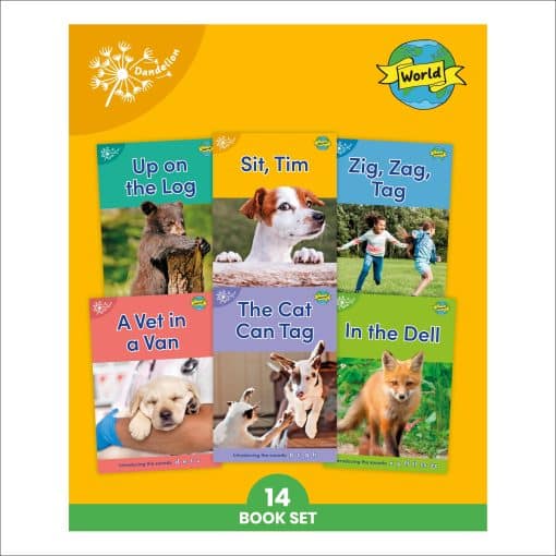 Phonic Books Dandelion World Stages 1-7 (Alphabet Code): Decodable Books for Beginner Readers Sounds of the Alphabet