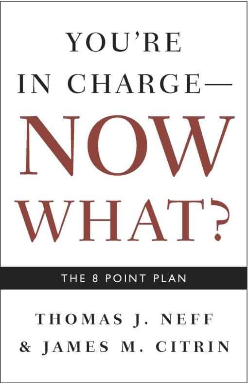 The 8 Point Plan: You're in Charge, Now What?