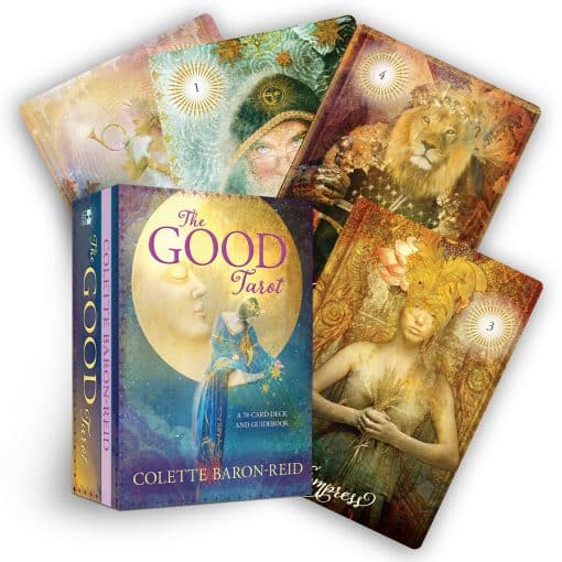 The Good Tarot: A 78-Card Modern Tarot Deck with The Four Elements - Air, Water, Earth, And Fire   for Suits  Inspirational Tarot Cards with Positive Affirmations