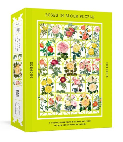 Roses in Bloom Puzzle: A 1000-Piece Jigsaw Puzzle Featuring Rare Art from the New York Botanical Garden: Jigsaw Puzzles for Adults