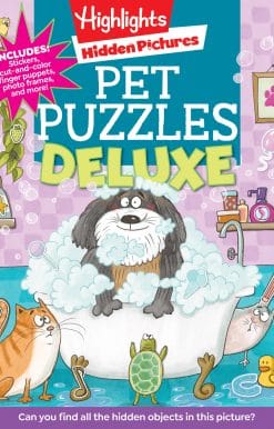 Pet Puzzles Deluxe: 600+ Hidden Objects to Find, Animal Stickers for Kids, Dogs, Cats, Pets and More