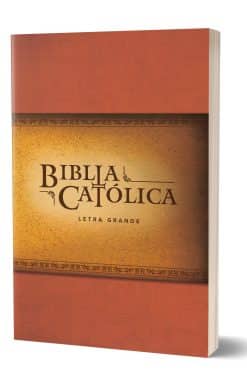 La Biblia Católica: Tapa blanda, tamaño grande, letra grande. Rústica, roja / Ca tholic Bible: