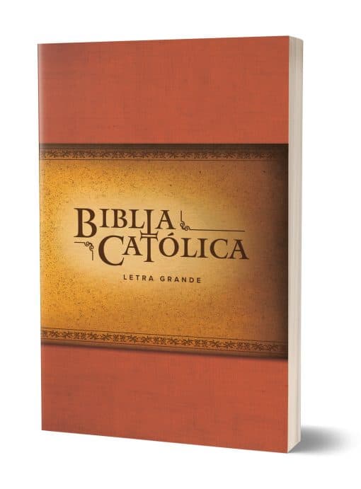 La Biblia Católica: Tapa blanda, tamaño grande, letra grande. Rústica, roja / Ca tholic Bible: