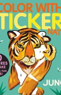 Create 10 Pictures with Stickers!: Color with Stickers: Jungle