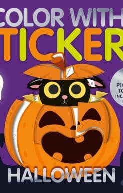 Create 10 Pictures with Stickers!: Color with Stickers: Halloween