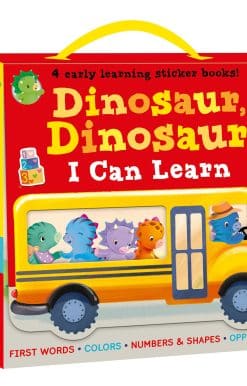 Dinosaur, Dinosaur I Can Learn 4-Book Boxed Set with Stickers: First Words, Colors, Numbers and Shapes, Opposites