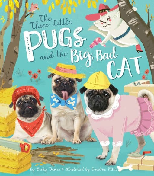 Three Little Pugs and the Big, Bad Cat: