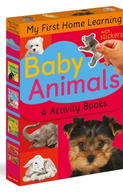 Baby Animals: 4 Activity Book Boxed Set with Stickers: Baby Pets; Farm Babies; Forest Babies; Wild Animals