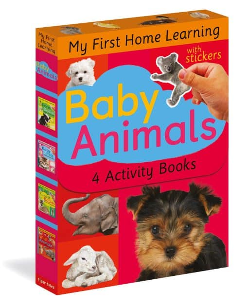 Baby Animals: 4 Activity Book Boxed Set with Stickers: Baby Pets; Farm Babies; Forest Babies; Wild Animals