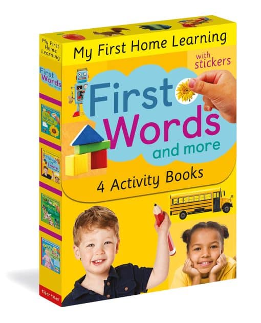 My Day; My World; Natural World; Things to Learn: First Words and More: 4 Activity Book Boxed Set with Stickers